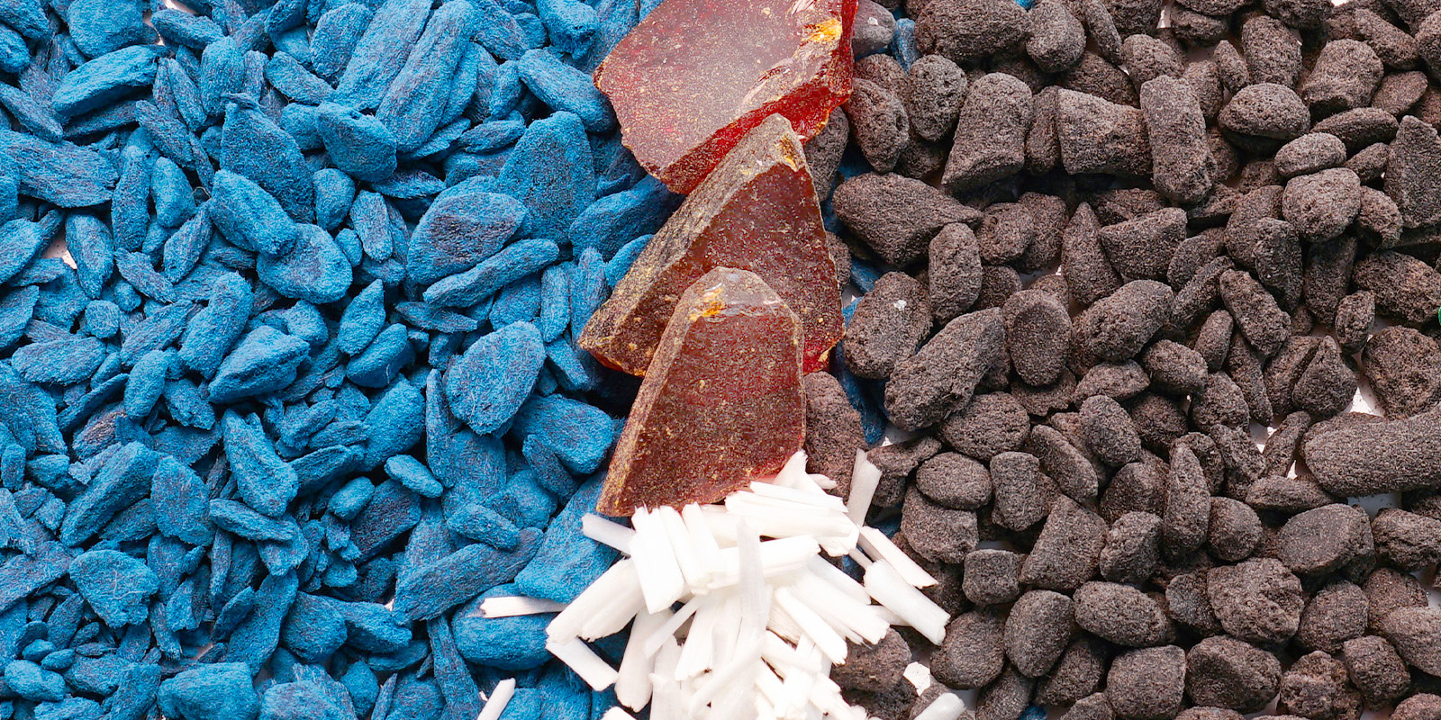 Thermoset material resin granules